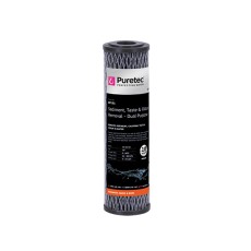 Dual Purpose Carbon Cartridge 10x2.5in, 10 micron